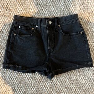Madewell | Black jean shorts